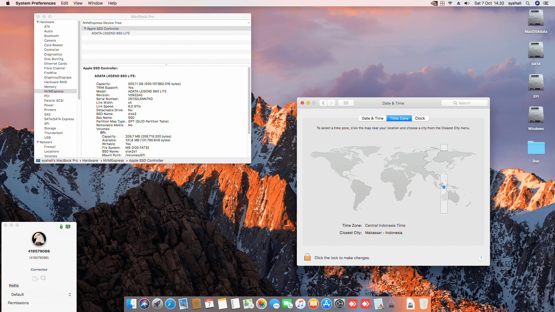 AVADirect Clevo P750DM2 G Gaming Laptop [SkyLake + Nvidia GTX 1070 + PS2 SMBUS]   OpenCore 1